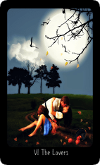 The Lovers tarot card image